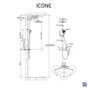Colonne de douche thermostatique, SENSEA Icone, Chrome