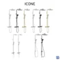 Colonne de douche avec robinet sans robinetterie, SENSEA Icone, chromé