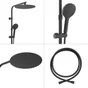 Colonne de douche sans robinetterie, SENSEA Icone, noir