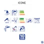 Colonne de douche sans robinetterie, SENSEA Icone, noir