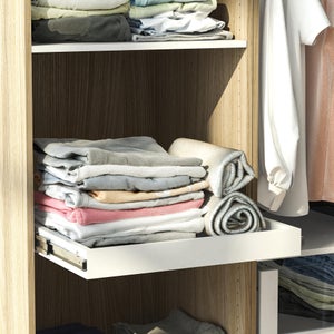 Etagère coulissante pour caisson SPACEO Evo'M blanc pour caisson L.60 x P.54 cm