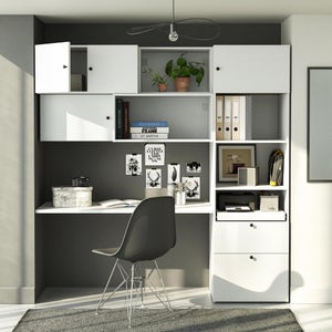 Etagère coulissante pour caisson SPACEO Evo'M blanc pour caisson L.60 x P.54 cm