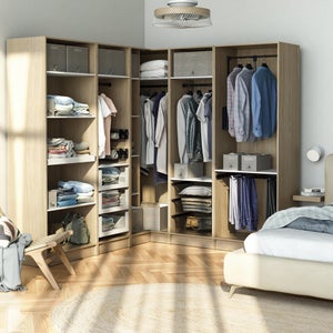 Etagère coulissante pour caisson SPACEO Evo'M blanc pour caisson L.80 x P.54 cm
