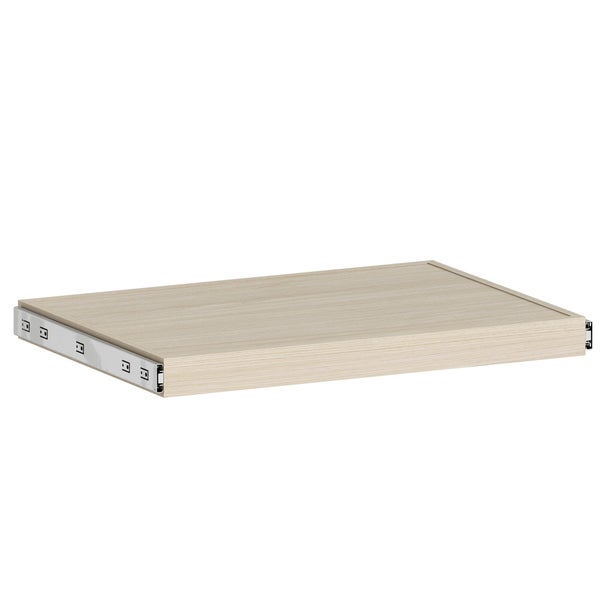 Etagère coulissante SPACEO Evo'M effet chêne pour caisson L.80 x P.54 cm