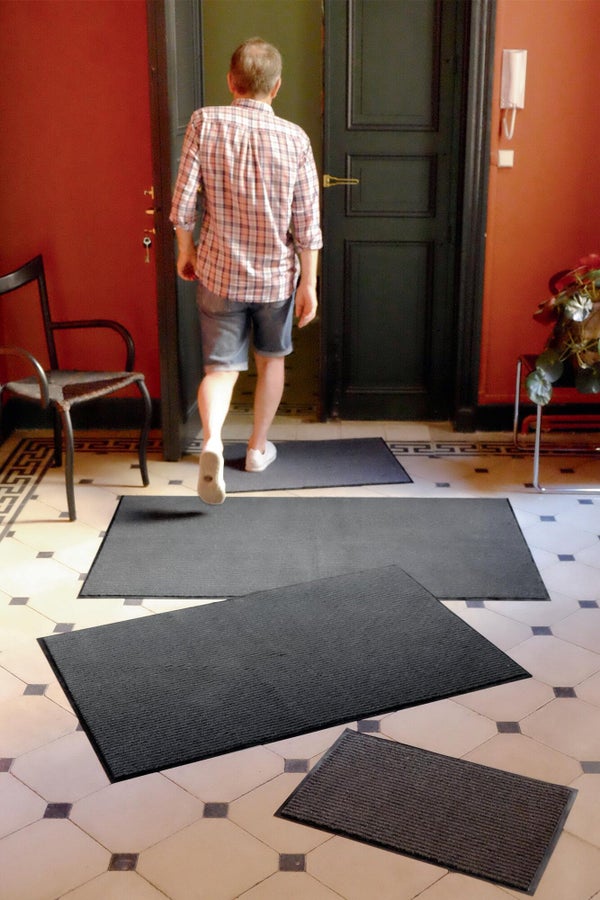 Tapis absorbant antipoussière gris, 80x120, CORYL