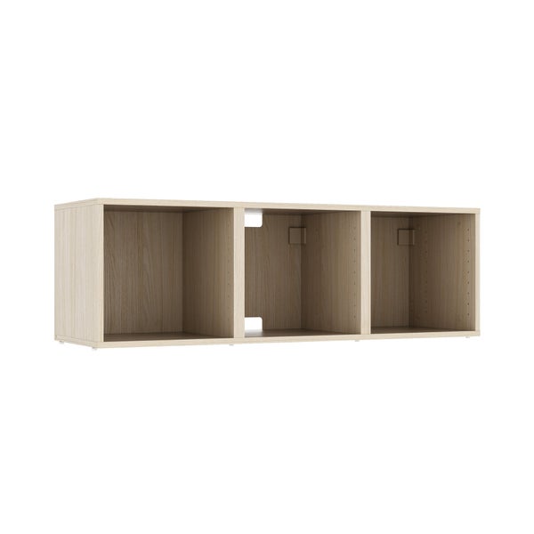 Meuble TV SPACEO Evo'M effet chêne H.38,4 x L.120,2 x P.38 cm