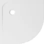 Receveur Easy  resine 1/4 cercle 80 cm blanc SENSEA