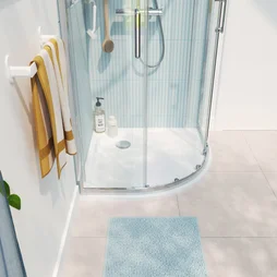 Receveur Easy  resine 1/4 cercle 90 cm blanc SENSEA