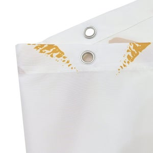 Rideau de douche 180 x 200 cm jaune ocre Arrows SENSEA