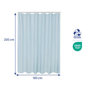 Rideau de douche 180 x 200 cm bleu  Easy SENSEA