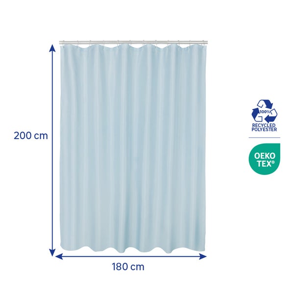 Rideau de douche 180 x 200 cm bleu  Easy SENSEA