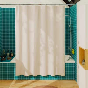 Rideau de douche 180 x 200 cm blanc Easy SENSEA