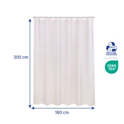 Rideau de douche 180 x 200 cm rose Easy SENSEA