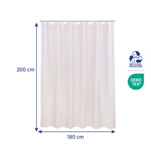 Rideau de douche 180 x 200 cm rose Easy SENSEA