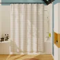 Rideau de douche 180 x 200 cm noir Tiles 2 SENSEA
