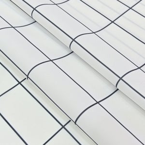 Rideau de douche 180 x 200 cm noir Tiles 2 SENSEA