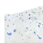 Rideau de douche 180 x 200 cm blanc / bleu Terrazzo SENSEA