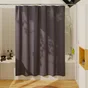 Rideau de douche 180 x 200 cm noir Remix SENSEA