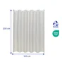 Rideau de douche 180 x 200 cm beige Neo SENSEA