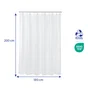 Rideau de douche 180 x 200 cm blanc Remix SENSEA