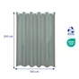 Rideau de douche 180 x 200 cm vert Neo SENSEA