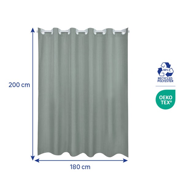 Rideau de douche 180 x 200 cm vert Neo SENSEA