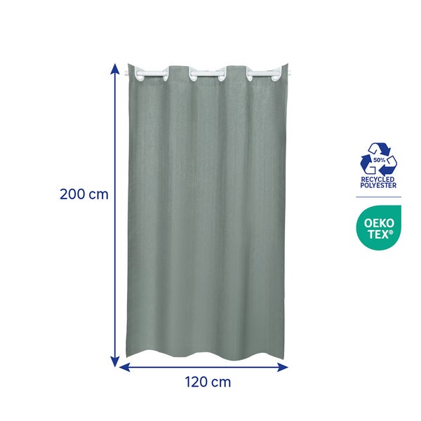 Rideau de douche 120 x 200 cm vert Neo SENSEA