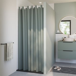Rideau de douche 120 x 200 cm vert Neo SENSEA