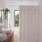 Rideau de douche 180 x 200 cm blanc / orange Tiles 1 SENSEA