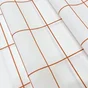Rideau de douche 180 x 200 cm blanc / orange Tiles 1 SENSEA