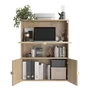 Tablette rabattable de bureau SPACEO Evo'M effet chêne pour caisson L.80xP.38 cm