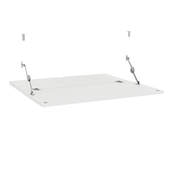 Tablette rabattable de bureau SPACEO Evo'M blanc pour caisson L.80 xP.38 cm