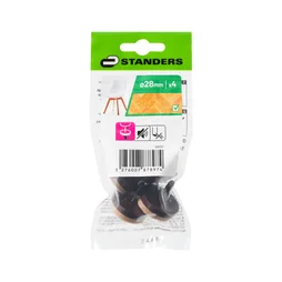 Patin feutre a clouer diamètre 28 mm 4 pièces