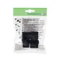 Embout rentrant plastique noir 23 x 23 mm 4 pièces