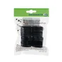 Embout envellopant plastique noir diamètre 30 mm 4 pièces