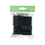 Embout rentrant plastique noir 38 x 38 mm 4 pièces