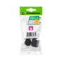 Embout envellopant plastique noir diamètre 18 mm 4 pièces