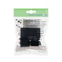 Embout rentrant plastique noir 29 x 29 mm 4 pièces
