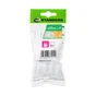 Embout envellopant plastique transparent diamètre 20 mm 4 pièces
