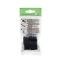 Embout rentrant plastique noir 21 x 21 mm 4 pièces
