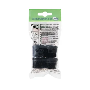 Embout envellopant plastique noir diamètre 22 mm 4 pièces