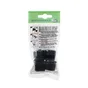 Embout envellopant plastique noir diamètre 20 mm 4 pièces