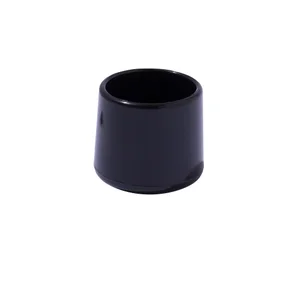 Embout envellopant plastique noir diamètre 20 mm 4 pièces