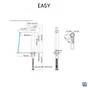 Mitigeur de lavabo chrome XL, Easy, SENSEA