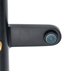 Mitigeur de bain thermostatique noir, Icone, SENSEA