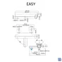 Mitigeur de bain mecanique chrome, Easy, SENSEA