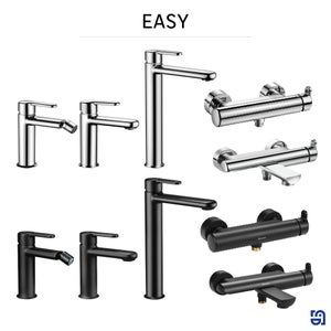 Mitigeur de bain mecanique chrome, Easy, SENSEA