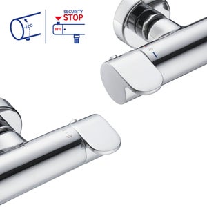 Mitigeur de bain thermostatique chrome, Icone, SENSEA