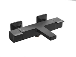 Mitigeur de bain thermostatique noir, Studio, SENSEA