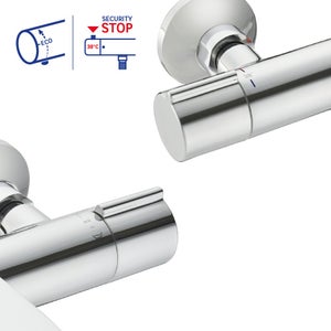Mitigeur de bain thermostatique chrome, Essential, SENSEA